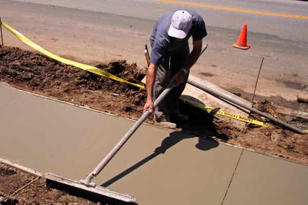 Sidewalk Pouring - Sidewalk Pouring Summit, New Jersey